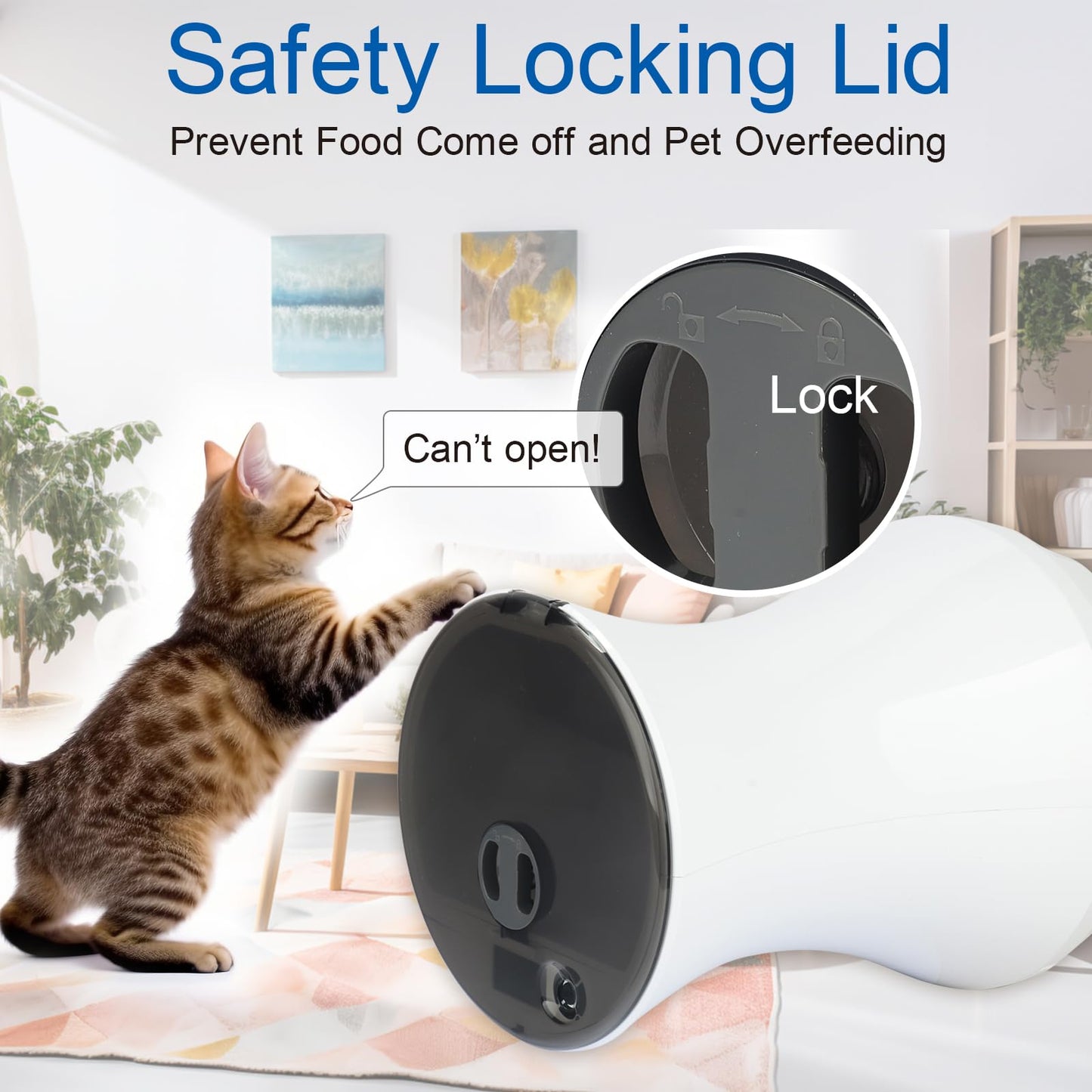 3.2L Automatic Cat Food Dispenser